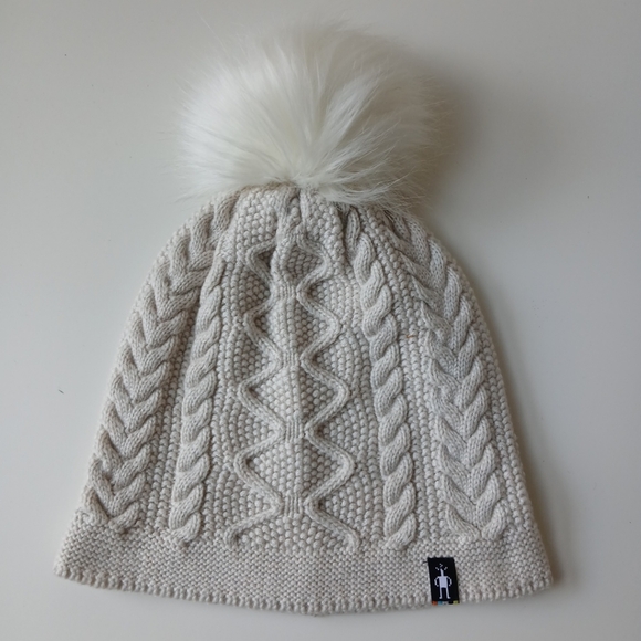 Smartwool Cable Knit Beanie Cream Women's O/S - Picture 1 of 5